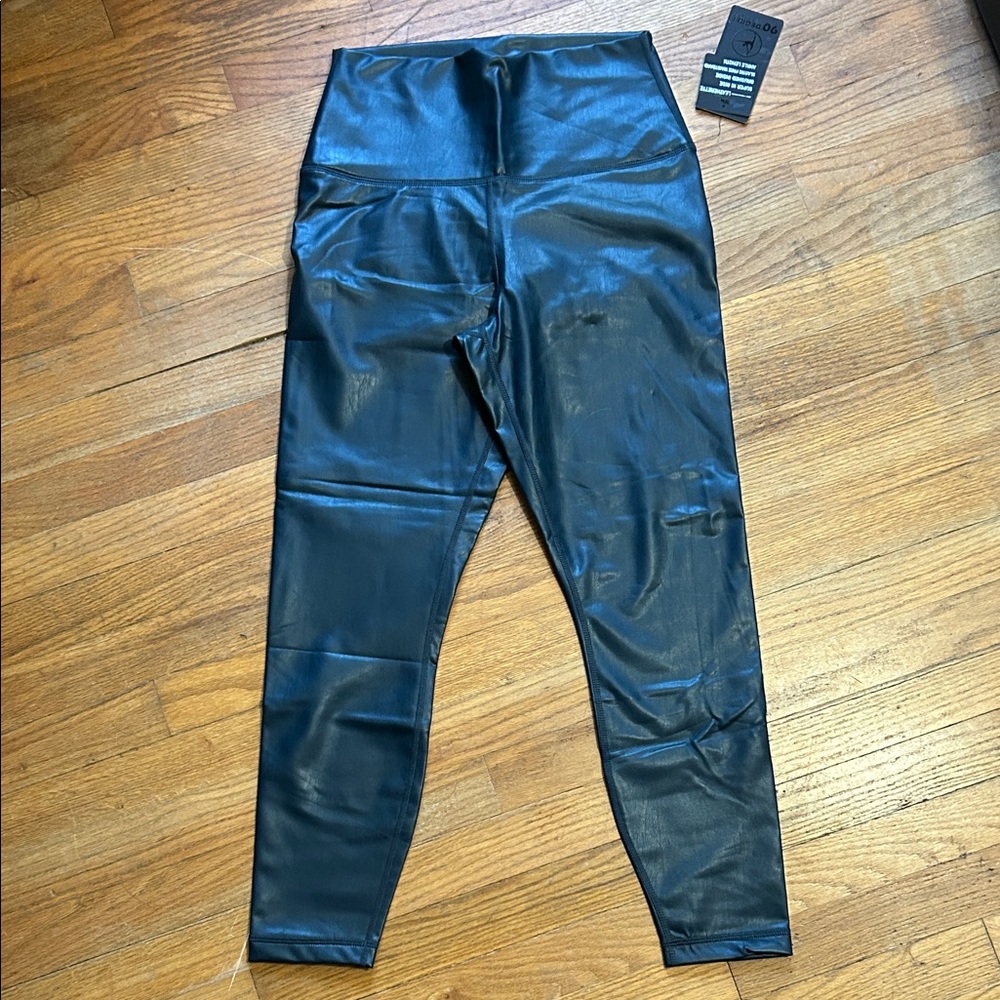 90 Degree By Reflex Shiny Blue Jeggings